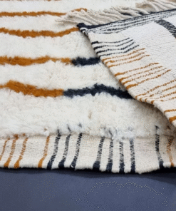 Black and Tawny Brown Rug