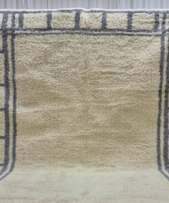 Cream and Anchor Gray Rug