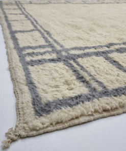 Cream and Anchor Gray Rug