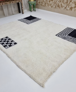 White and Black Rug