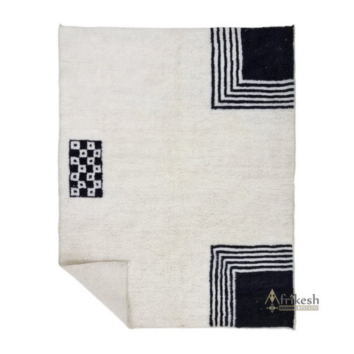 White and Black Rug