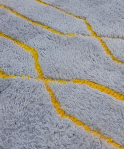 Heather Purple and Mustard Rug