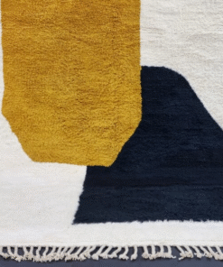 Dark Mustard and Black Rug