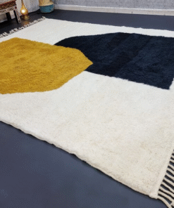 Dark Mustard and Black Rug