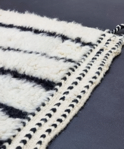 Teal Blue and Black Rug