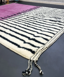 Orchid Purple and Black Rug