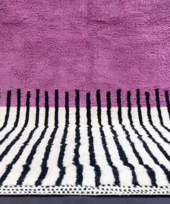 Orchid Purple and Black Rug