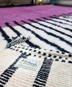 Orchid Purple and Black Rug