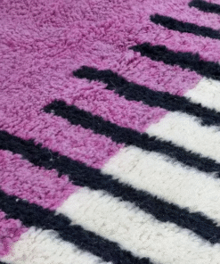 Orchid Purple and Black Rug