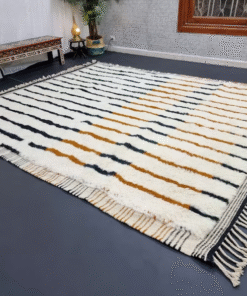 Black and Tawny Brown Rug