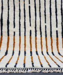 Black and Tawny Brown Rug