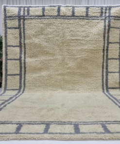 Cream and Anchor Gray Rug