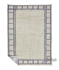 Cream and Anchor Gray Rug