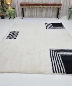 White and Black Rug
