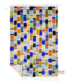 Unique Blue and yellow Rug