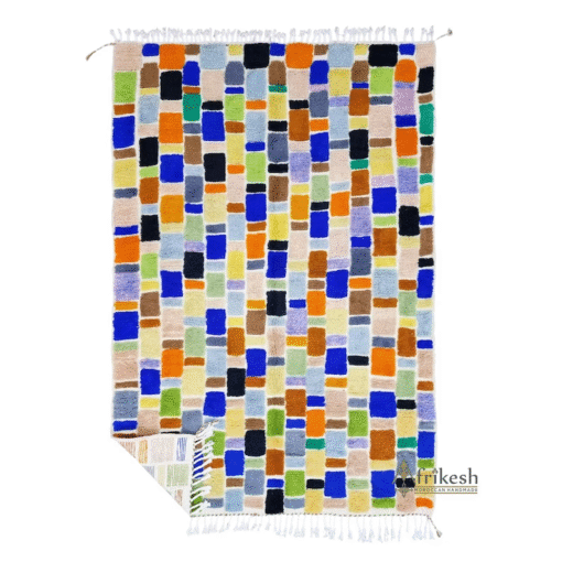 Unique Blue and yellow Rug