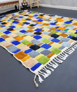 Unique Blue and yellow Rug