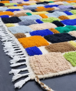 Unique Blue and yellow Rug