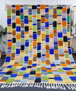Unique Blue and yellow Rug
