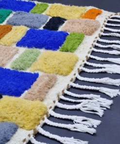 Unique Blue and yellow Rug