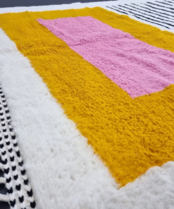 Mustard and Pink Rug