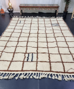 Brown And White Rug