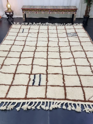 Brown And White Rug
