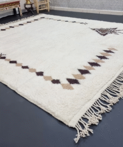 White and Brown Rug
