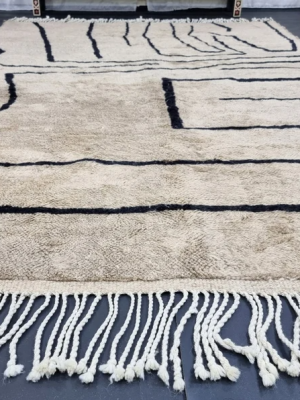 Taupe and Black Rug