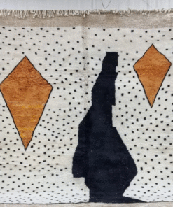 Dark Beige and Black Rug