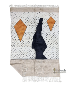 Dark Beige and Black Rug