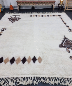 White and Brown Rug