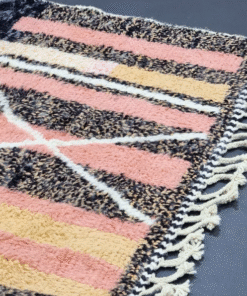 Black and Peach Rug