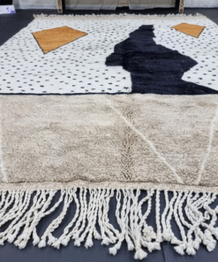 Dark Beige and Black Rug