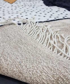 Dark Beige and Black Rug