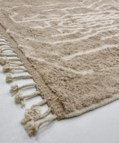 Light Brown and White Rug