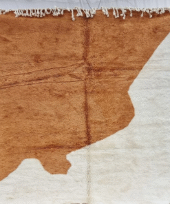 Dark Mustard And White Rug