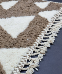 Brown and White Rug