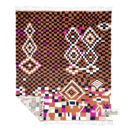 Unique Brown and black Rug