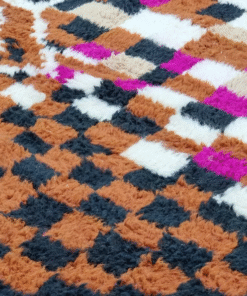 Unique Brown and black Rug