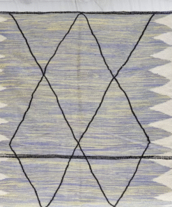 Mauve and Yellow Rug