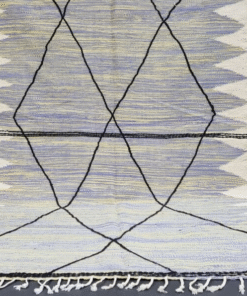 Mauve and Yellow Rug