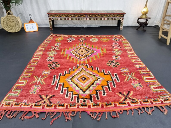 Unique Red and Green Rug