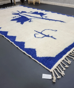 Blue and White Rug