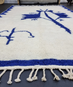 Blue and White Rug