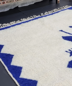 Blue and White Rug