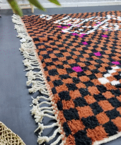 Unique Brown and black Rug