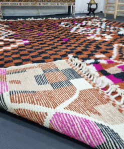 Unique Brown and black Rug