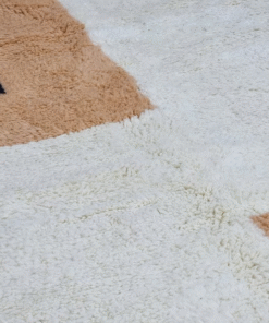 Light Brown and White Rug