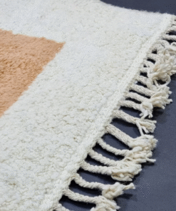 Light Brown and White Rug